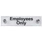 “Employees Only” Standoff Sign, Acrylic