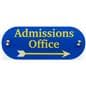 Custom 10 x 4 Oval Door Sign with Standoffs and Second Surface Printing