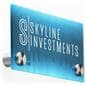 Custom 6 x 3 Acrylic Office Sign with UV Printed Artwork