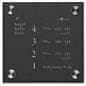Clear Custom 6 x 6 Standoff Wall Sign