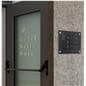 Corporate Door Signs with Stainless Steel Standoffs