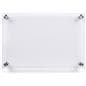 8.5x11 changeable room sign with four stainless steel standoffs