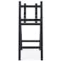 Folding TV easel with adjustable steel brackets