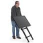Folding TV easel with 110 pound weight capacity