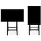 Folding TV easel with portrait and landscape orientation display options