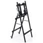 Folding TV easel with wheels and grip handles