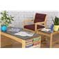 Light Oak Office End Table, Floor Standing
