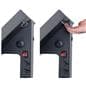 battery powered digital signage with recessed carrying handles