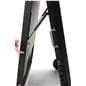  Outdoor digital display with lock release for folding flat