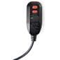 Outdoor LCD display with GFCI interrupter switch to prevent ground faults