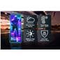 Direct view LED display with IP65 weather rating, a wide working temperature range, 6000nits of high brightness, and a robust anti-theft security ring