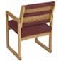 Burgundy Lobby Chair, 400 lbs Weight Capacity