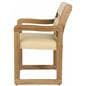 Cream Reception Room Chair, 23.25" Overall Depth