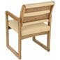 Cream Reception Room Chair, 19.5" Seat Width