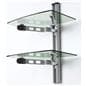 wall mount glass shelves