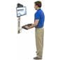 Wall Mounted Computer Workstation, Metal Construction