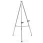 Portable silver tripod easel with telescoping legs