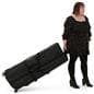 LED backlit trade show display with rollable carrying bag