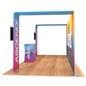 Pop up trade show booth with double sided graphics