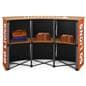 Trade show display counter with inner shelf
