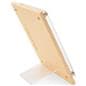 Custom acrylic signs with adjustable stand for adjustable viewing angles
