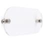 Recycled acrylic custom oval directory signs arrive with a removable protective film