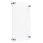 Recycled acrylic custom office wall signs with four stainless steel standoffs