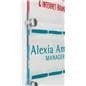 Wall Display Systems w/Satin Aluminum Finish For Dual 3/16" - 9/32" Thick Signs