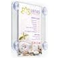 Window sign holder is 11 inches by 8.5 inches 