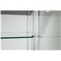 Light up display case with adjustable shelves