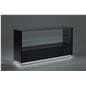 Glass showcase counter with energy efficient LED lighting