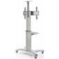 Adjustable Rolling TV Stand for Flat Screen TV