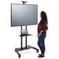 Aluminum Large Flat Screen TV Stand