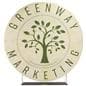Custom printed seven foot EZ Extend circle backdrop with custom back graphics