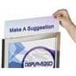 Top Inserting Poster Stand with Fundraising Box