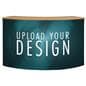 Trade show display counter with custom graphics