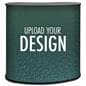 Portable exhibition counter with recycled material fabric graphics