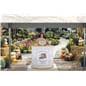 Portable trade show counter with kidney bean shape