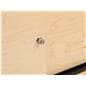 Wooden display counter locking display and storage
