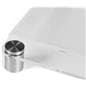 Acrylic wall mount sign holder with grip through hardware 