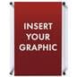 Acrylic wall mount sign holder with dual orientation