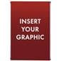 Acrylic wall mount sign holder with standoffs and dual orientation