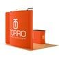 Curved trade show kit with double sided graphics 