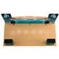Trade show multimedia display kit with aluminum backwall frames