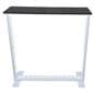 Custom illuminated trade show counter measures 39 inches tall 