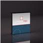 Custom illuminated trade show counter with silicone edge graphics 