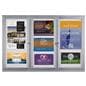 Fabric Notice Board with three panels to display graphics
