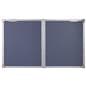 Enclosed polycarbonate bulletin board with brackets for wall mounting