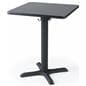 Square café table is 30" tall