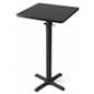 Tall square highboy table in modern styling